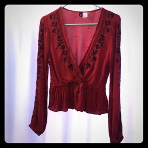 Red H&M Blouse
